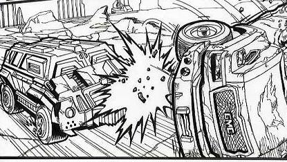 Transformers: The Movie Issue #18 p10  Ironhide Vs Stockade(INKS