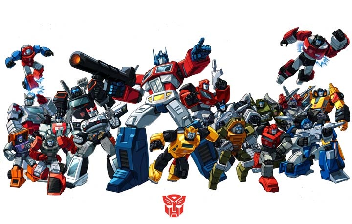 Autobot G1 Group Shot. Print.