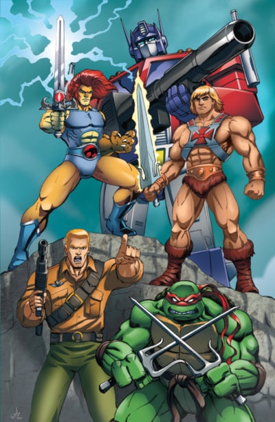  Optimus Prime,Raphael , G.I.Joe, He-Man, and Lino-O 