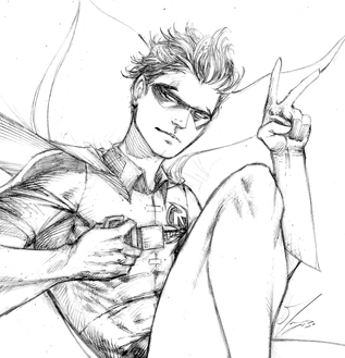 Robin. The Boy Wonder. Original Art