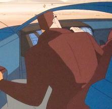 Roswell Conspiracies.Animation Cels. Car Exit. 5 pieces.