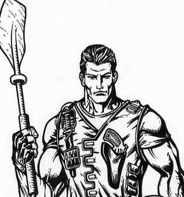 G.I. Joe VS Cobra#3 Lt. Dolphin Pin-UP. INKS