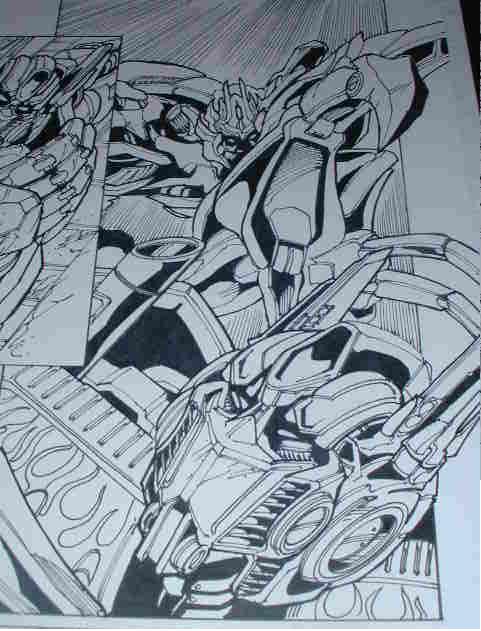 Transformers: Movie Adaptation Issue#4 Page #18 Prime VS Megatro