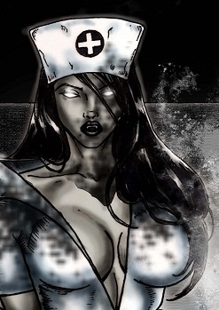 Vampire Sexy Nurse 11x14 Print